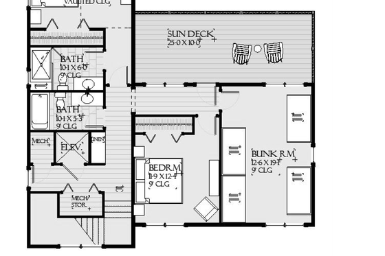 Floor Plan - Other Floor for Beach House Plan #901-152 - 7 bed, 5.5 bath