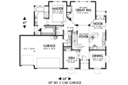 European Style House Plan - 3 Beds 2.5 Baths 2357 Sq/Ft Plan #48-337 
