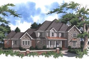 Traditional Exterior - Front Elevation Plan #37-102