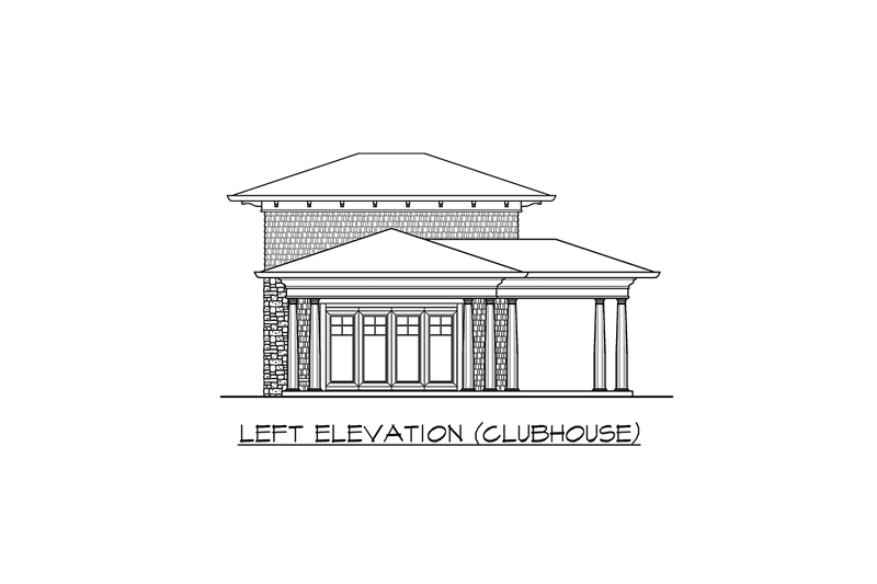 House Blueprint - Exterior - Other Elevation 5 for Traditional House Plan #132-217 - 4 bed, 7 bath