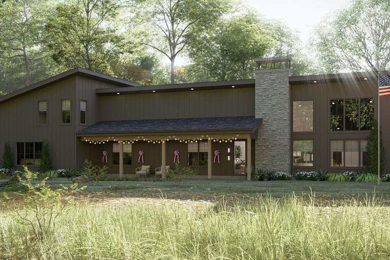 House Blueprint - Barndominium Exterior - Other Elevation Plan #455-417
