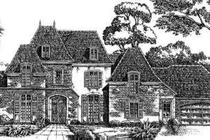 European Exterior - Front Elevation Plan #301-116