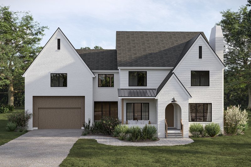 House Design - Exterior - Front Elevation 3 for Cottage House Plan #455-767 - 5 bed, 3.5 bath