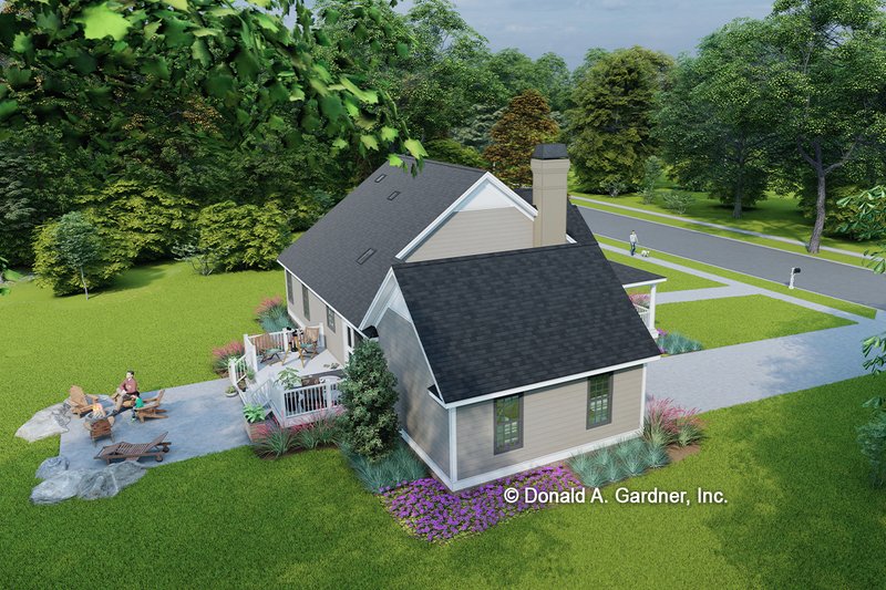 Architectural House Design - Exterior - Other Elevation for Country House Plan #929-47 - 3 bed, 2 bath