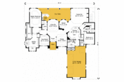 European Style House Plan - 6 Beds 5 Baths 5319 Sq/Ft Plan #135-215 