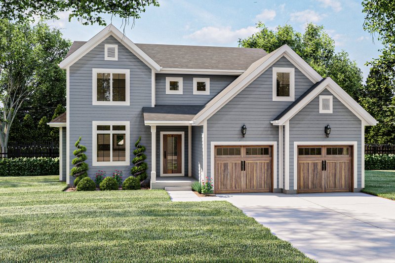 House Plan Design - Traditional Exterior - Front Elevation Plan #455-180