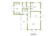 Mediterranean Style House Plan - 2 Beds 2 Baths 1000 Sq/Ft Plan #1106-56 Floor 