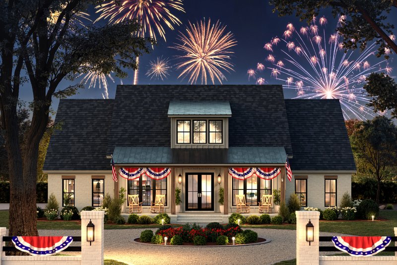 Dream House Plan - Exterior - Front Elevation 4 for Farmhouse House Plan #430-366 - 4 bed, 3 bath
