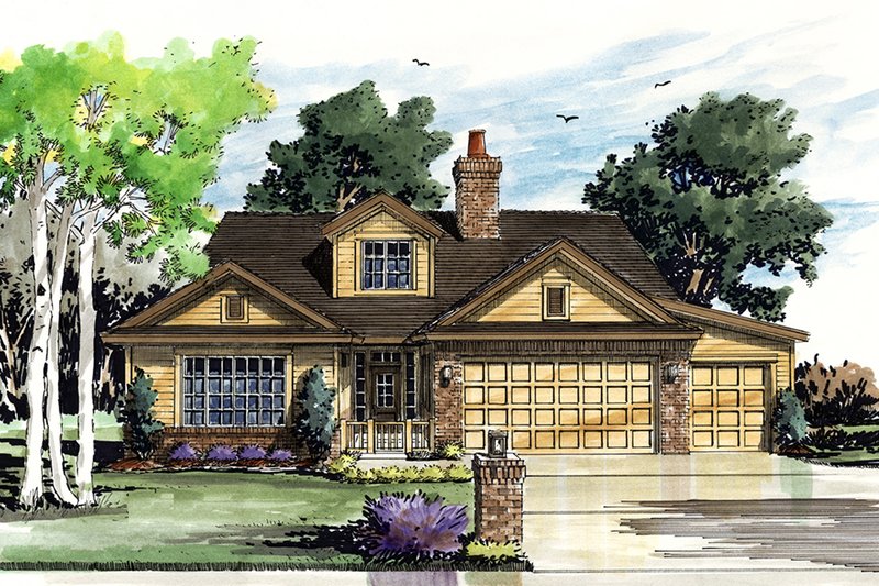 Architectural House Design - Cottage Exterior - Front Elevation Plan #942-42