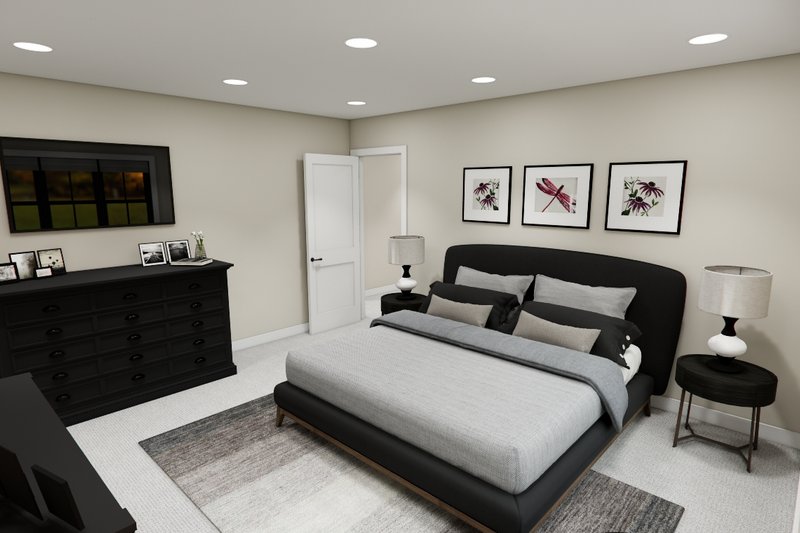 Architectural House Design - Interior - Master Bedroom for Bungalow House Plan #51-1381 - 3 bed, 3.5 bath