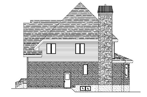 Exterior - Other Elevation for European House Plan #138-329 - 4 bed, 2.5 bath