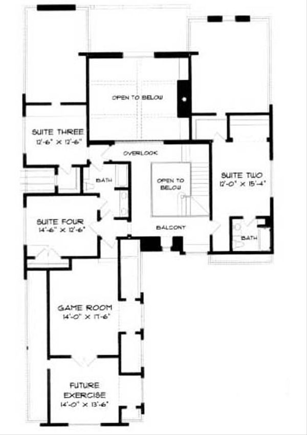Cottage Floor Plan - Upper Floor Plan #413-113