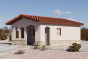 Adobe / Southwestern Style House Plan - 0 Beds 1 Baths 311 Sq/Ft Plan #1106-186 Exterior 