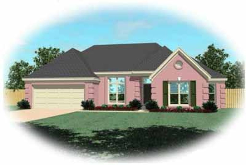 Exterior - Front Elevation 2 for Traditional House Plan #81-327 - 3 bed, 2 bath