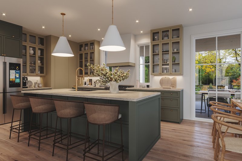 House Plan Design - Interior - Kitchen 1 for Farmhouse House Plan #23-2820 - 5 bed, 2.5 bath