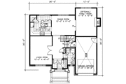 European Style House Plan - 3 Beds 1.5 Baths 1550 Sq/Ft Plan #138-282 