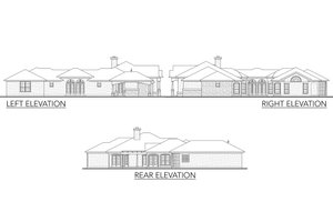 Exterior - Other Elevation for Mediterranean House Plan #80-175 - 4 bed, 3.5 bath