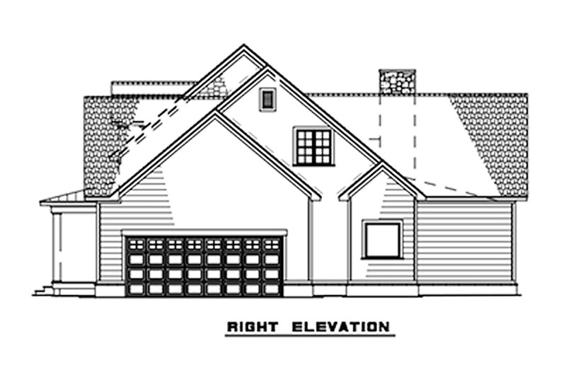 Home Plan - Right Side Elevation
