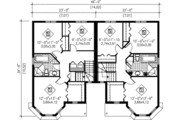 European Style House Plan - 2 Beds 1 Baths 2822 Sq/Ft Plan #25-343 