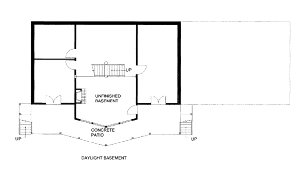Bungalow Floor Plan - Lower Floor Plan #117-705