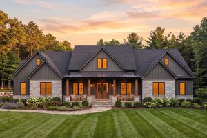 House Plan Design - Exterior - Front Elevation for Craftsman House Plan #1089-81 - 3 bed, 3.5 bath
