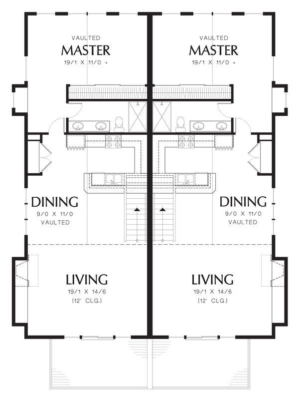 Home Plan - Modern Floor Plan - Upper Floor Plan #48-628