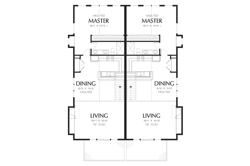 Architectural House Design - Floor Plan - Upper Floor for Modern House Plan #48-628 - 2 bed, 2 bath