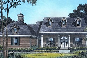 Colonial Exterior - Front Elevation Plan #417-297