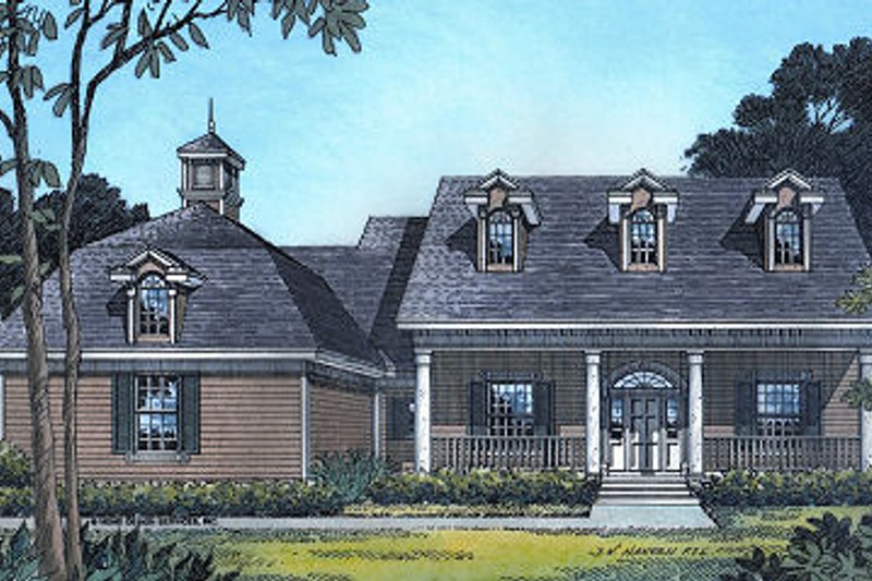 Colonial Style House Plan - 4 Beds 3.5 Baths 2626 Sq/Ft Plan #417-297