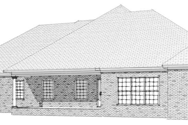 Dream House Plan - Exterior - Rear Elevation for Traditional House Plan #63-168 - 4 bed, 2.5 bath