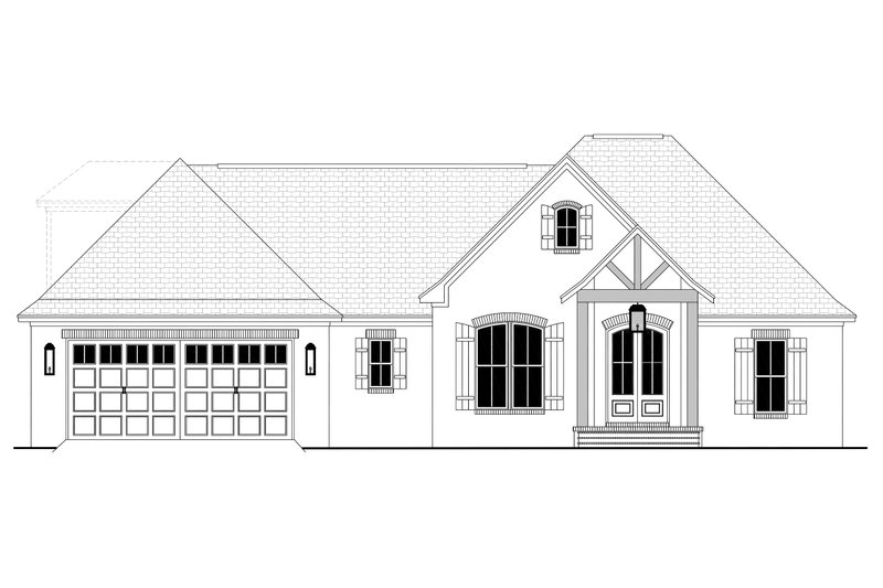 Dream House Plan - Exterior - Front Elevation 8 for European House Plan #430-89 - 3 bed, 2 bath