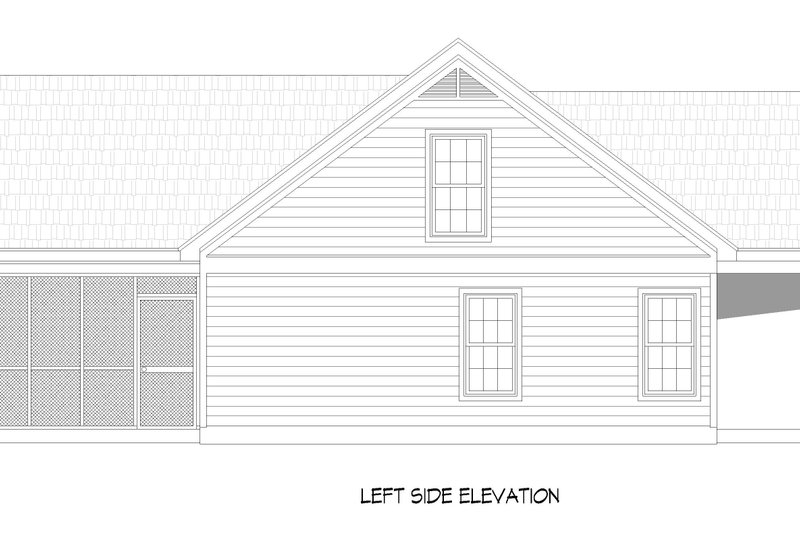 Home Plan - Exterior - Other Elevation for Country House Plan #932-1447 - 2 bed, 2 bath