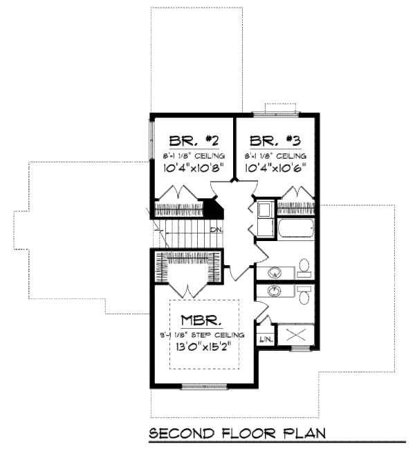 Architectural House Design - Bungalow Floor Plan - Upper Floor Plan #70-973