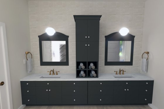 Interior - Master Bathroom 1 for Cottage House Plan #1111-2 - 4 bed, 2.5 bath