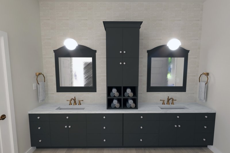 Dream House Plan - Interior - Master Bathroom 1 for Cottage House Plan #1111-2 - 4 bed, 2.5 bath