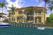 Mediterranean Style House Plan - 5 Beds 6.5 Baths 6075 Sq/Ft Plan #420-185 