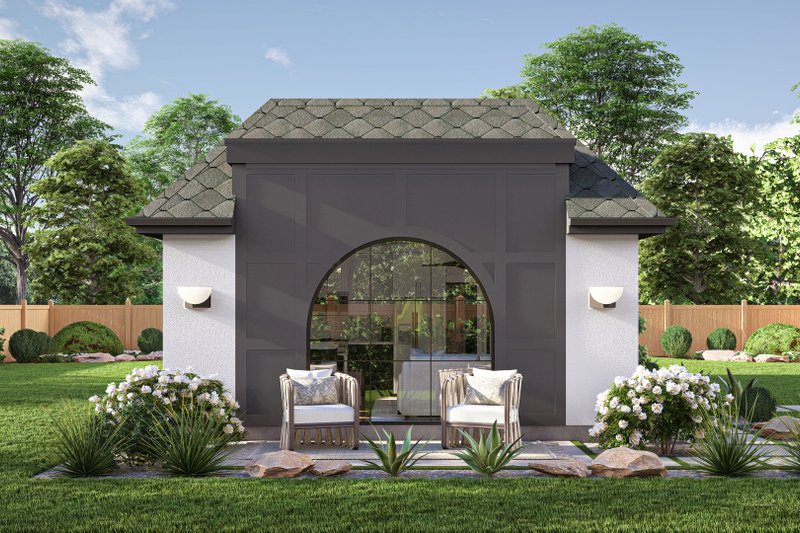 Dream House Plan - Modern Exterior - Front Elevation Plan #455-447