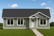 Traditional Style House Plan - 2 Beds 1 Baths 792 Sq/Ft Plan #112-293 Exterior 