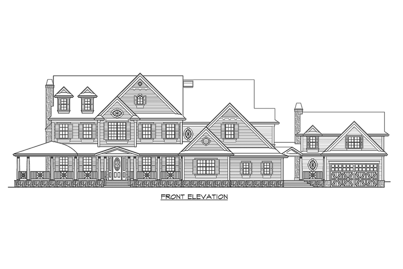 Dream House Plan - Exterior - Other Elevation for Country House Plan #132-180 - 4 bed, 4.5 bath