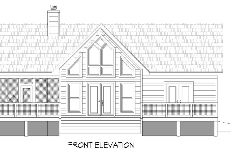 Architectural House Design - Exterior - Front Elevation 3 for Southern House Plan #932-890 - 2 bed, 2 bath