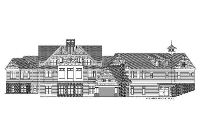 Dream House Plan - Exterior - Rear Elevation 2 for Craftsman House Plan #928-292 - 5 bed, 4 bath