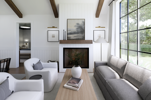 Interior - Family Room 1 for Cottage House Plan #1114-58 - 2 bed, 2 bath