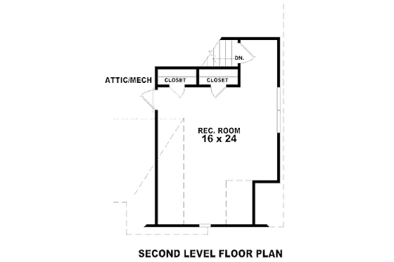 Floor Plan - Other Floor for European House Plan #81-13822 - 3 bed, 2 bath