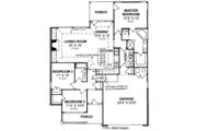 Traditional Style House Plan - 3 Beds 2 Baths 1544 Sq/Ft Plan #20-369 