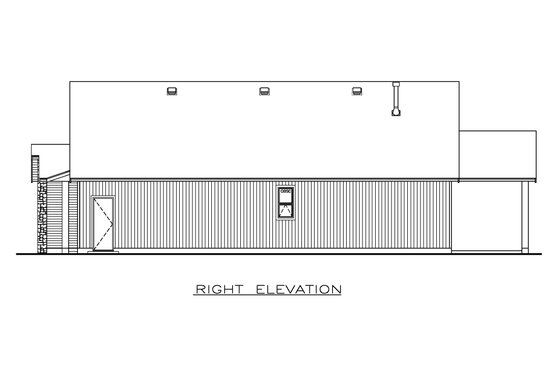 Exterior - Other Elevation 1 for Contemporary House Plan #1100-110 - 3 bed, 2 bath
