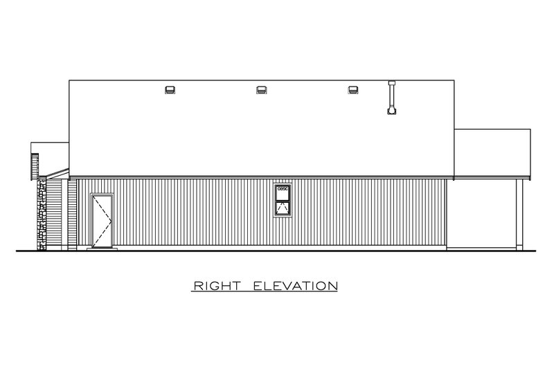 Dream House Plan - Exterior - Other Elevation 1 for Contemporary House Plan #1100-110 - 3 bed, 2 bath