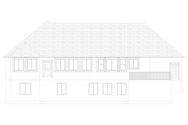 Architectural House Design - Exterior - Rear Elevation 3 for Traditional House Plan #1060-143 - 3 bed, 2.5 bath