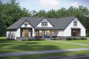 Exterior - Front Elevation 3 for Farmhouse House Plan #1089-44 - 3 bed, 2.5 bath