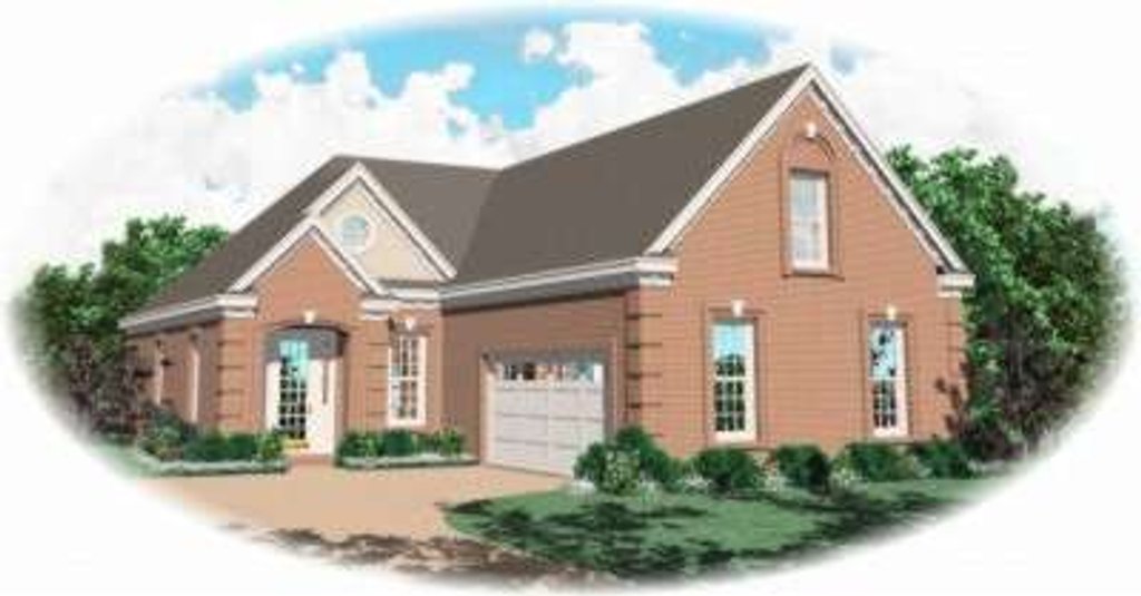 Exterior - Front Elevation 2 for European House Plan #81-778 - 3 bed, 2.5 bath