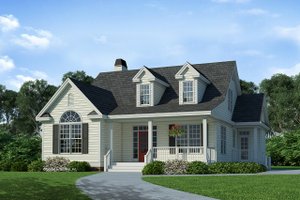 Country Exterior - Front Elevation Plan #929-520